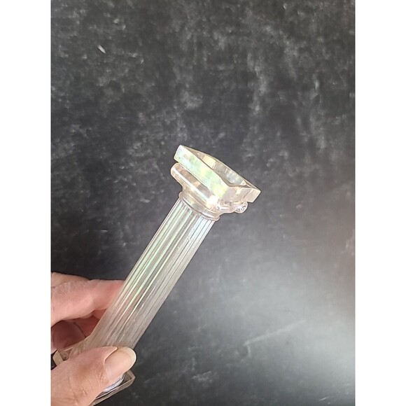 Greek Column Plastic Iridescent Cake Pillar Vintage - Picture 4 of 10